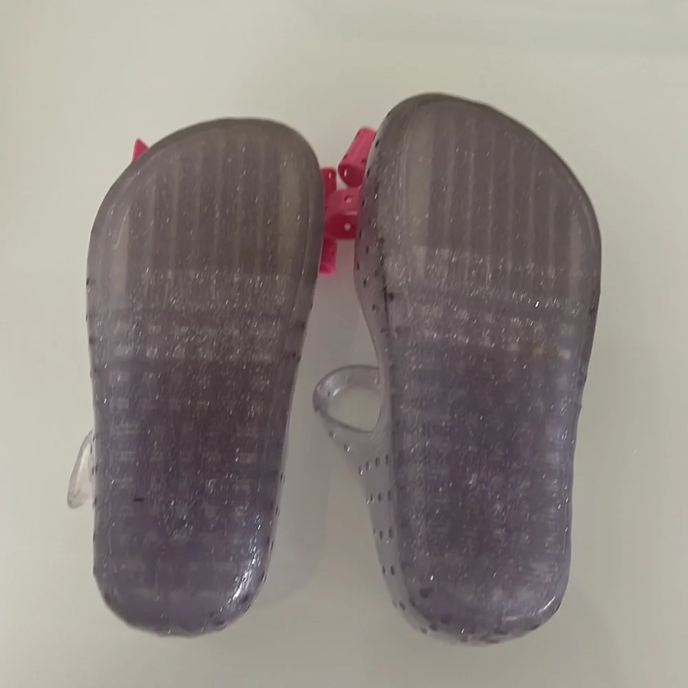 SOLD.Mini Melissa sandal. Size 8. Color pink and clear. Very good condition. - Picture 2 of 2